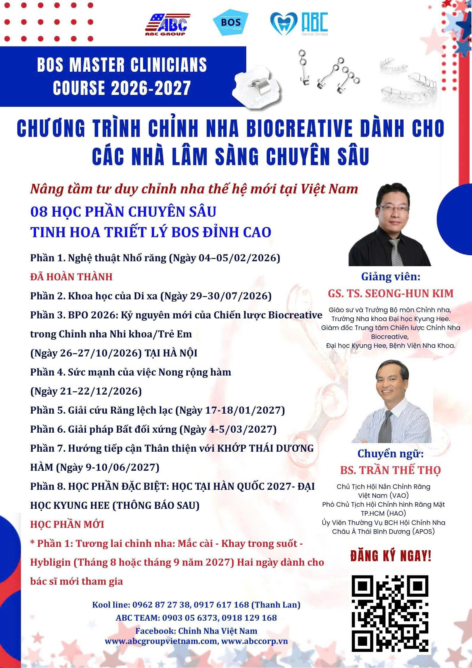 HỘI NGHỊ CHỈNH NHA NÂNG CAO 2026 - CHƯƠNG TRÌNH BIOCREATIVE DÀNH CHO CÁC NHÀ LÂM SÀNG CHUYÊN SÂU